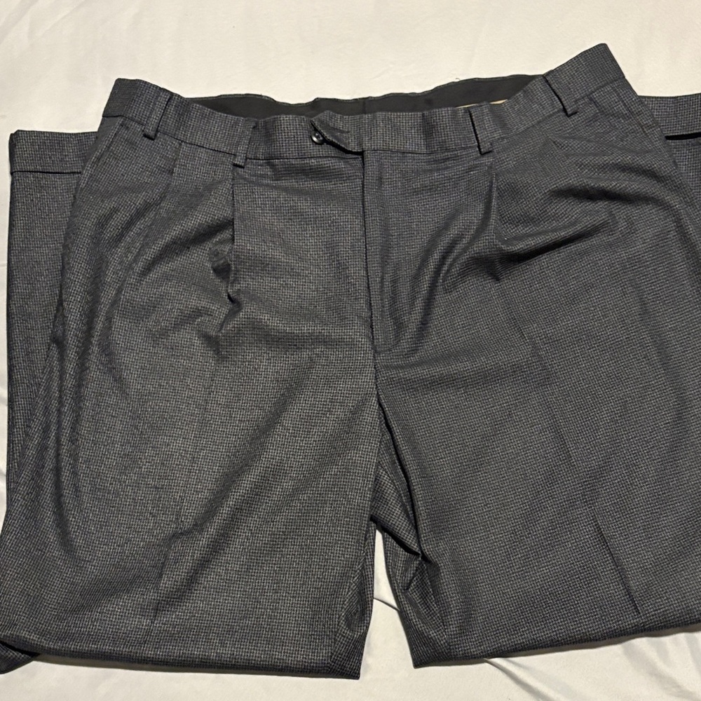 Stafford Charcoal Flat Front Shorts